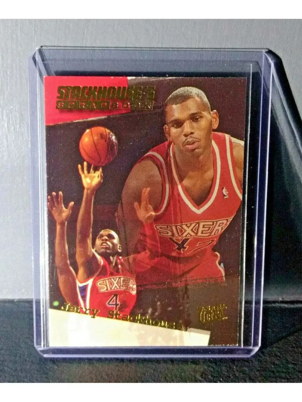 1995-96 Jerry Stackhouse Fleer Ultra Stackhouse's Scrapbook #S-4 Basketball Card